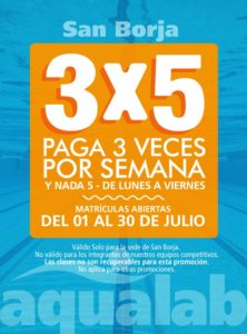 Nada 3 veces por semana y Nada 5 – Lunes a Viernes